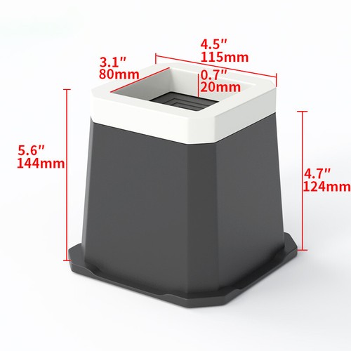 1/4PCS Bed Risers Feet Chair Leg Lifts Furniture Sofa Table Raisers Leg