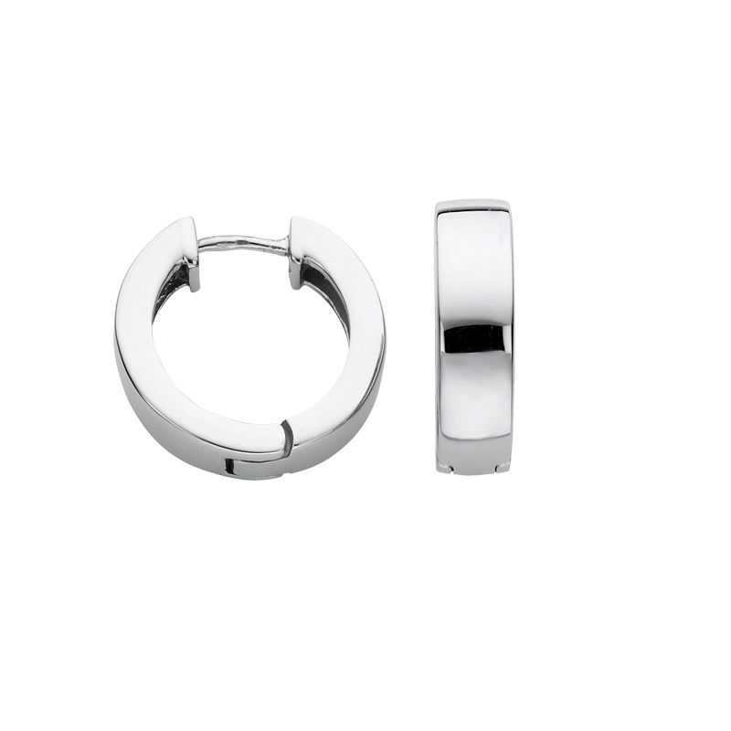 CEM Damen Mädchen Creolen 16 mm Edelstahl poliert 4,5 mm Breit Ø 16,0 mm NEU