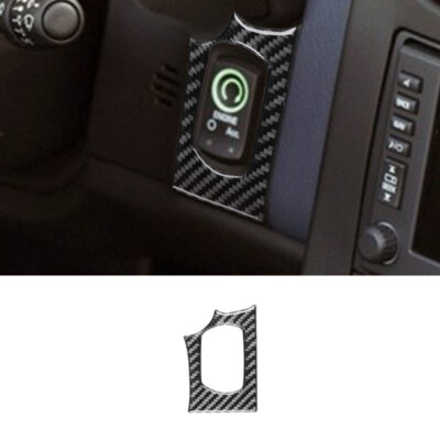 For Corvette C6 2005-13 Carbon Fiber Engine Start Button Interior Trim Sticker