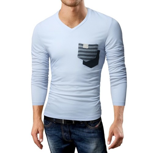 Men/'s Long sleeve Crew Neck T Shirt Tops Basic Tees Pullover Occident Sports B