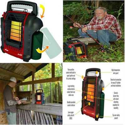INDUSTRIAL Fishing Hut Workshop Warehouse Shop Cabin Tent Office Heater 9000 BTU