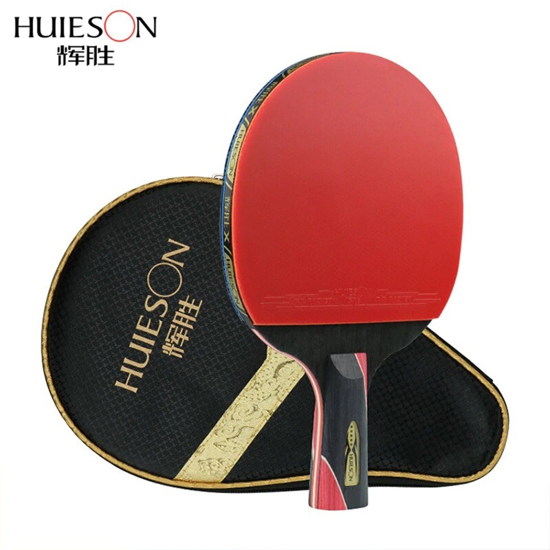 Short//Long Professional Carbon Fiber Table Tennis Racket Ping Pong Paddle Bat