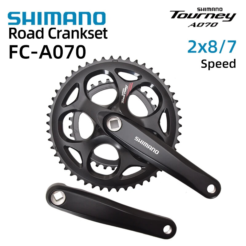 Road Bike Crankset 2*8/7 3*8/7 Speed Bicycle Chainring 50-39-30T 50-34T
