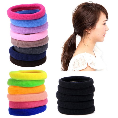 Lot 50Pcs Women Girls Hair Band Ties Rope Ring Elastic Hairband Ponytail Holder