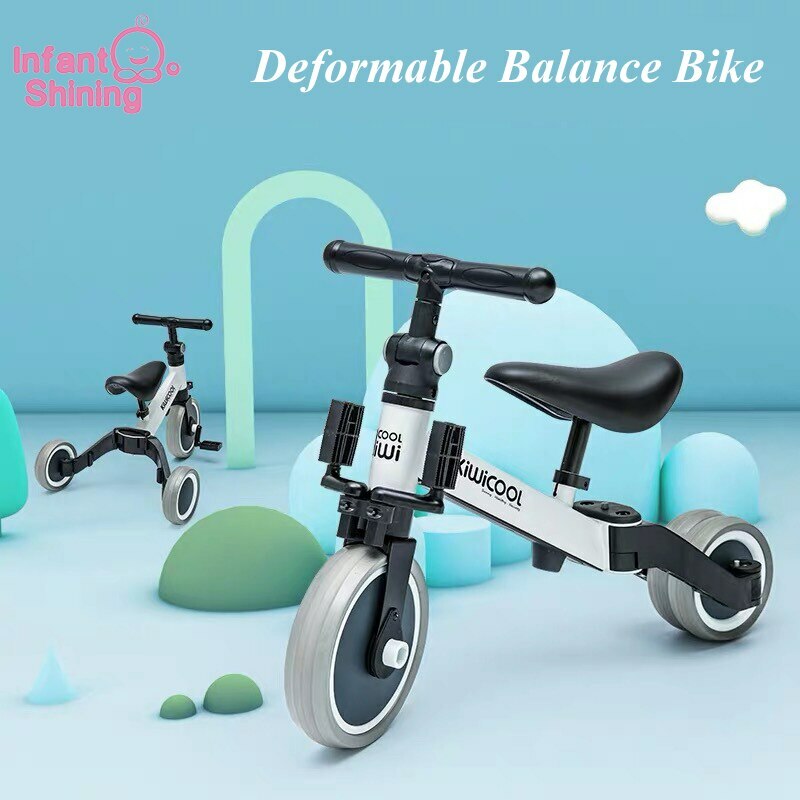Infant Shining Children's Tricycle 3-in-1 Children's Scooter Balance Bike 1-6