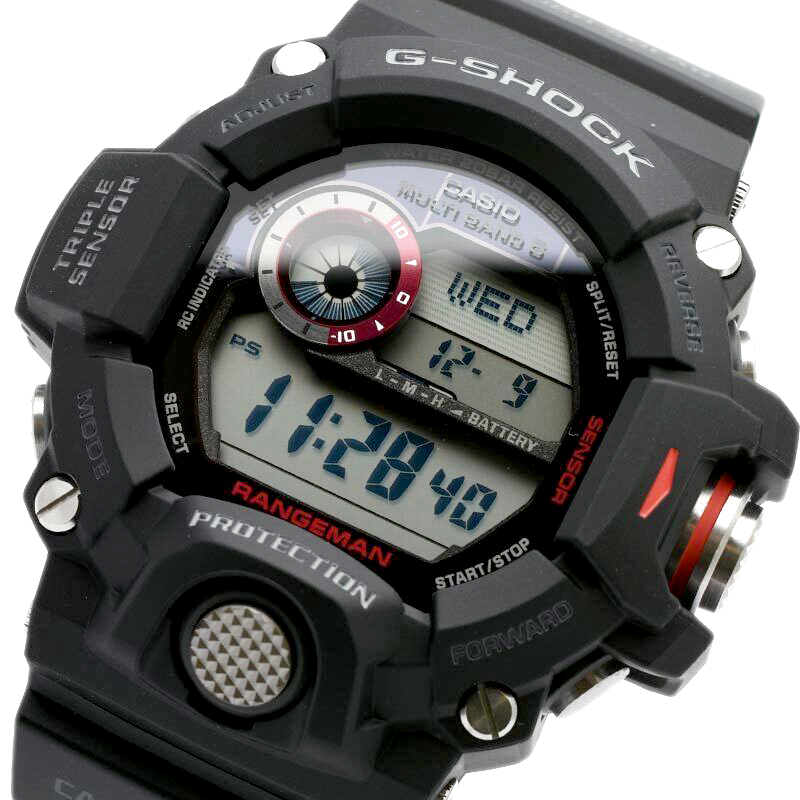 Pre-owned Casio G-shock Rangeman Gw-9400j-1jf Tough Solar Triple Sensor Ver.3 Watch