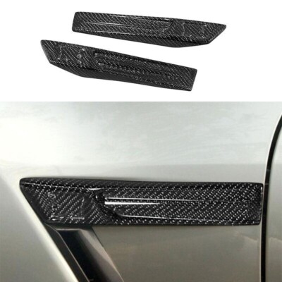 Carbon Fiber Car Side Vent Fender Flank Cover Trim For Nissan GTR R35 2008-2016