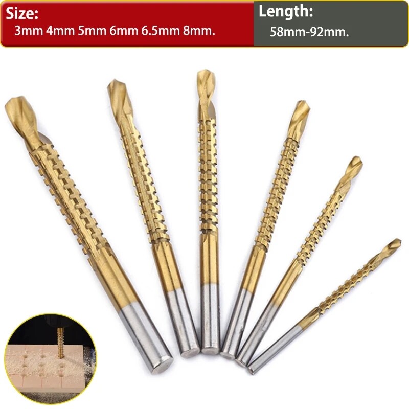 Bohrer Set High Speed Stee Holzbearbeitungswerkzeuge Holz Stanzen Schlitz Sets