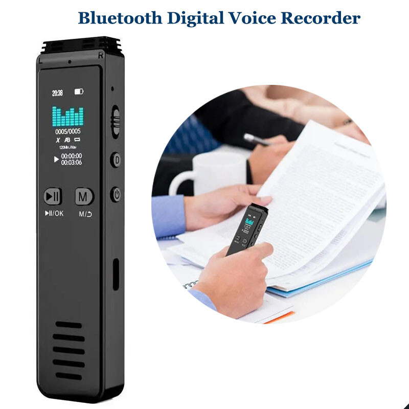 Digital Bluetooth Recorder Mini Dictaphone Voice Activated R