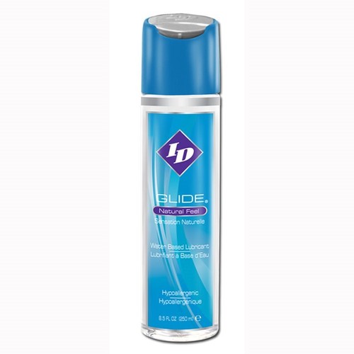 ID Glide Natural Feel Water Based Personal Lubricant Massage Lube 8.5 oz