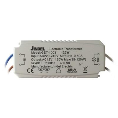 NEW Jindel Electronic Halogen Low Voltage Transformer, 12V 120W 220V Evrosvet