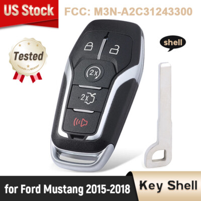 for Ford Mustang - 2015 2016 2017 2018 Smart Remote Key Shell Case Fob 164-R8119