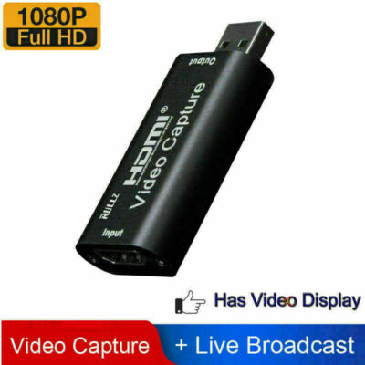 1080P 4K HDMI to USB 2.0 3.0 Video Capture Card Game Audio Video Live Streaming
