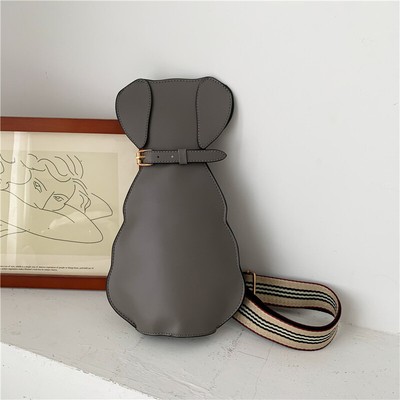 Vintage Chest Waist Women Bag Cute Cat Dog Shape Shoulder Casual Crossbody Bag