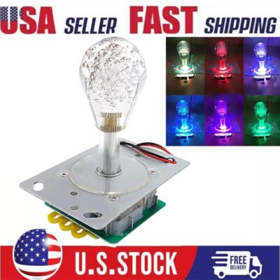 Arcade Joystick 5pin LED Colorful For MAME JAMMA & Arcade Fighting Joystick US