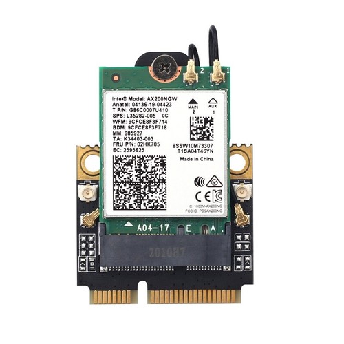 5G Intel WiFi 6 AX200 Mini PCIe wifi card 802.11AX 2400Mbps wifi