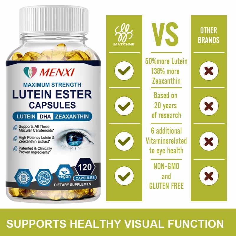 Eye Health Supplement, Lutein and Zeaxanthin, Vision Health, Eye Strain