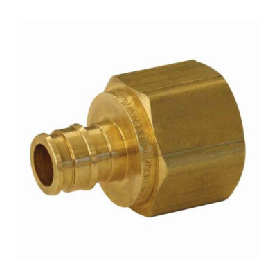 Uponor Wirsbo Q4575075 ProPEX 1/2  PEX X 3/4  FPT Brass Adapter SHURflo 8-547-00