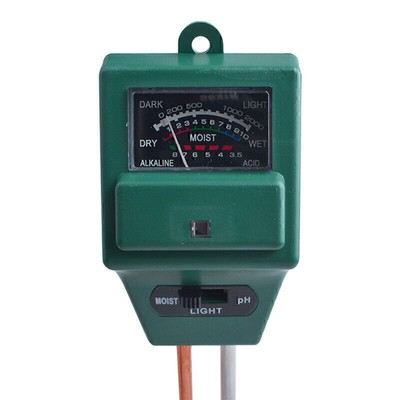  3In1 Soil Moisture Meter PH Tester Light Water Monitor Plant Garden Hygrometer