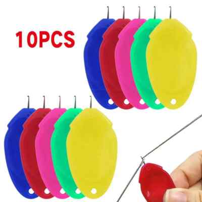 10pcs Needle Threader Elderly Guide Needle Sewing Machine Automatic Simple Threa