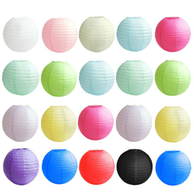 Time to Sparkle 8" 10" 12" 14" 18" Round Chinese Paper Lanterns Xmas Wedding