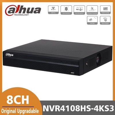 Dahua NVR4108HS-4KS3 NVR 8CH 4K 1U Face Recognition SMD+ Network Video Recorder