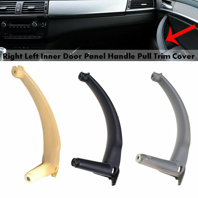 Black Right Inner Door Panel Handle Pull Trim Cover For BMW E70 X5