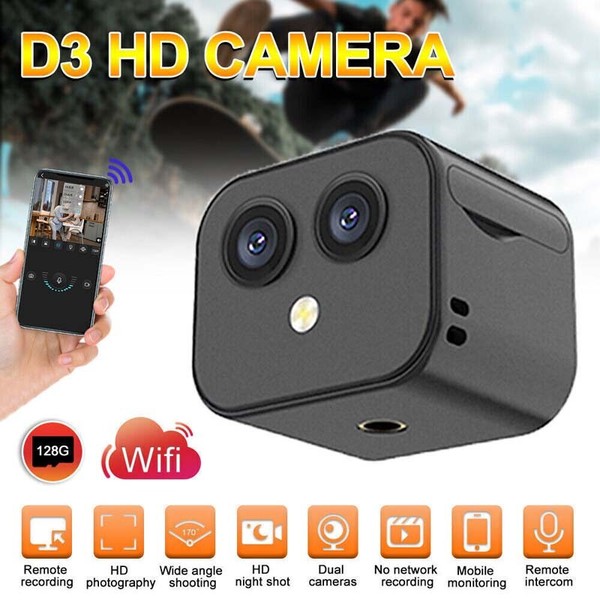 Wireless Mini Security Camera Outdoor Home Wifi Night Vision Hidden Cam 4K HD 1X - Image 3