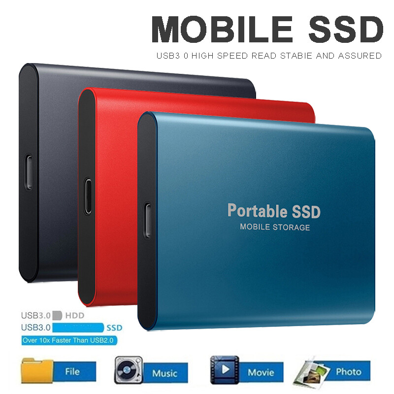1TB 2TB interne SSD Festplatte USB 3.0 Type-C tragbare mobile Solid State Drive