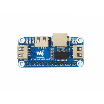 Ethernet USB HUB HAT for Raspberry Pi RJ45 10/100M Ethernet Port USB2.0/1.1 Port