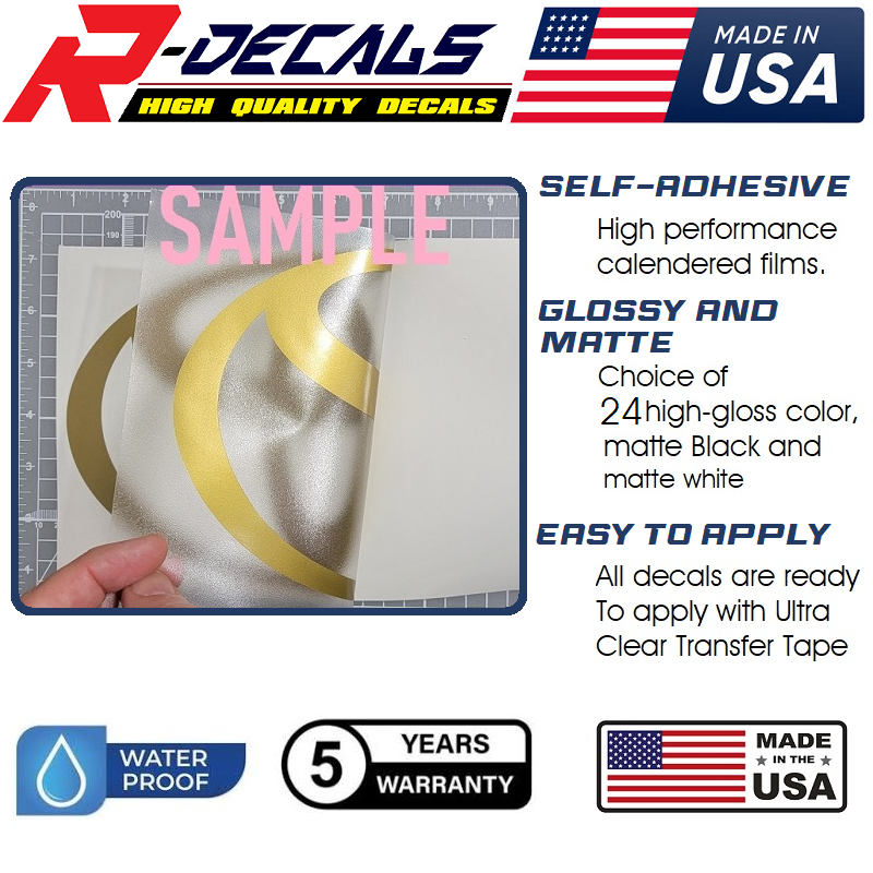 Custom Vinyl decal 2 pcs set for DUCATI  Motorcycle Bike decals, Sticker (2)