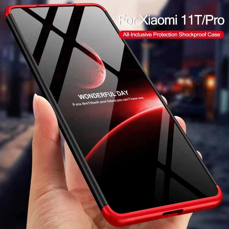 Shockproof Armor Plastic Case For Xiaomi Mi 11T Pro Full Protection 3 in 1 Hard