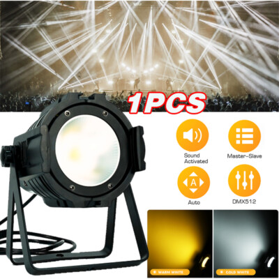 100W COB LED Par Light DMX Audience Blinder Light Warm Cool White Stage DJ Light
