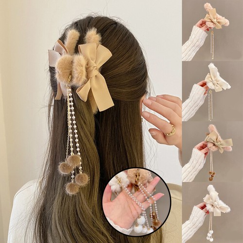 11cm Large Big Fluffy Faux Fuzzy Hair Claw Clip Women Clamp