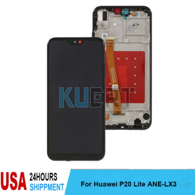 For Huawei P20 Lite ANE-LX3 LCD Display Touch Screen  Digitizer+Frame Assembly