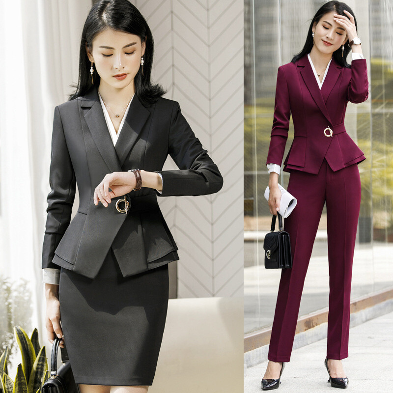 2-piece-set-lady-office-uniform-business-suit-career-trousers-and-blazer-fashion