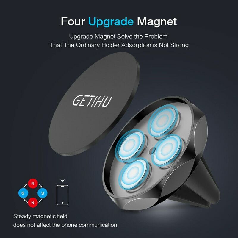 GETIHU Car Phone Holder Magnetic Air Vent Mount For iPhone XS Max Samsung