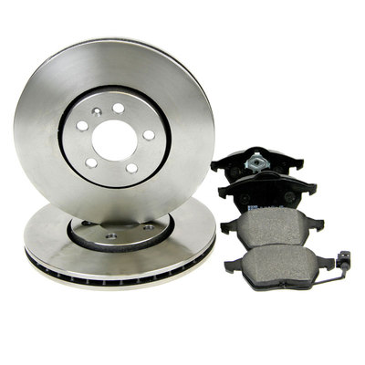 Juratek Quality Front Brake Discs & Pads - 256mm Vented vag119 / jcp1635