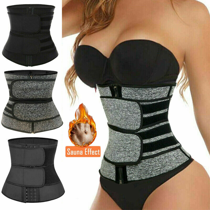 Waist Trainer Cincher Trimmer Sweat Belt Slim Body Shaper Sauna GYM Shapewear US