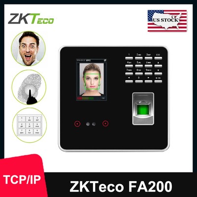 ZKTeco FA200 TCP/IP Attendance & Access Control Face & Fingerprint Time Clock