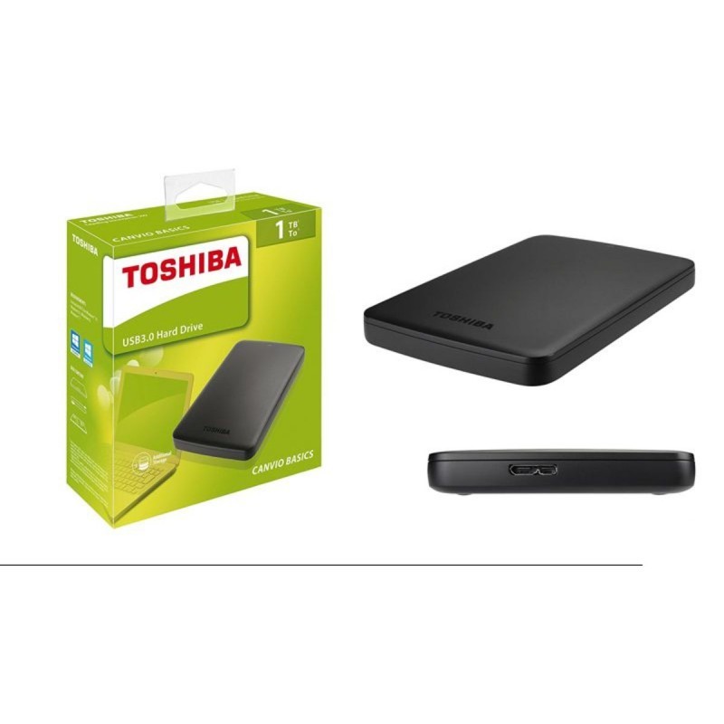 DISCO DURO EXTERNO 1TB TOSHIBA CANVIO BASICS 2,5" USB 3.0 y 2.0 - Top Ventas