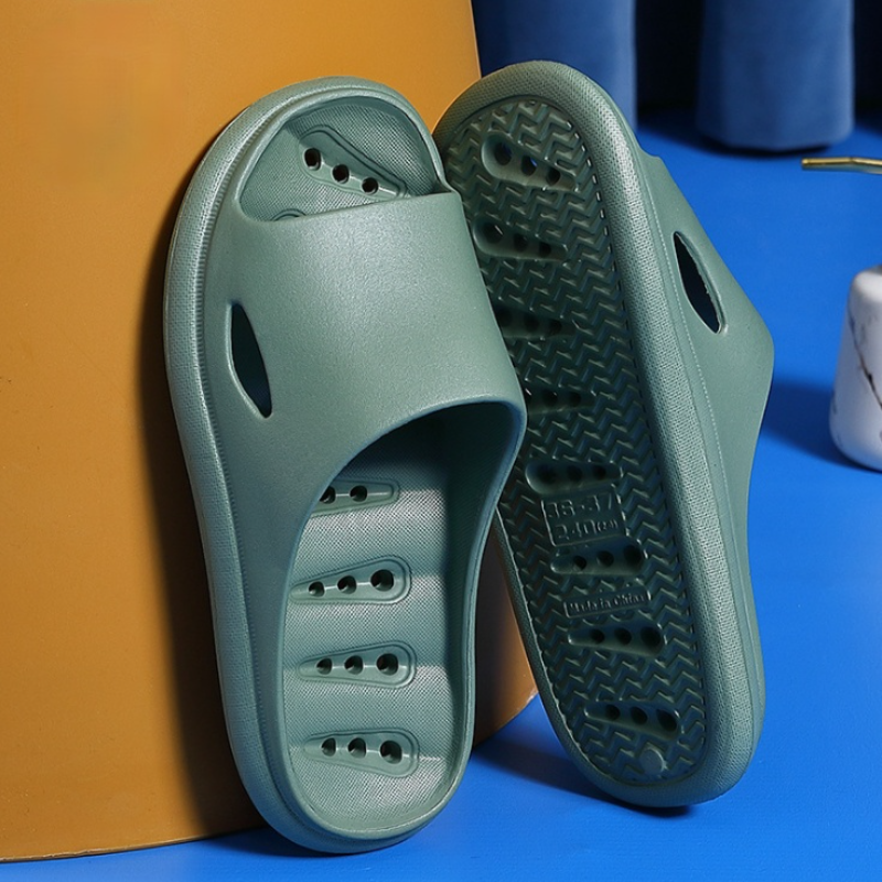 Slippers Women Men Summer Non-slip Sandals EVA Thick Sole Shoes Slides Bathroom