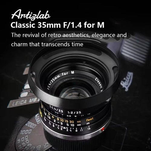 Artizlab Classic 35mm F1.4 Manual Focus Full Frame Lens for Leica