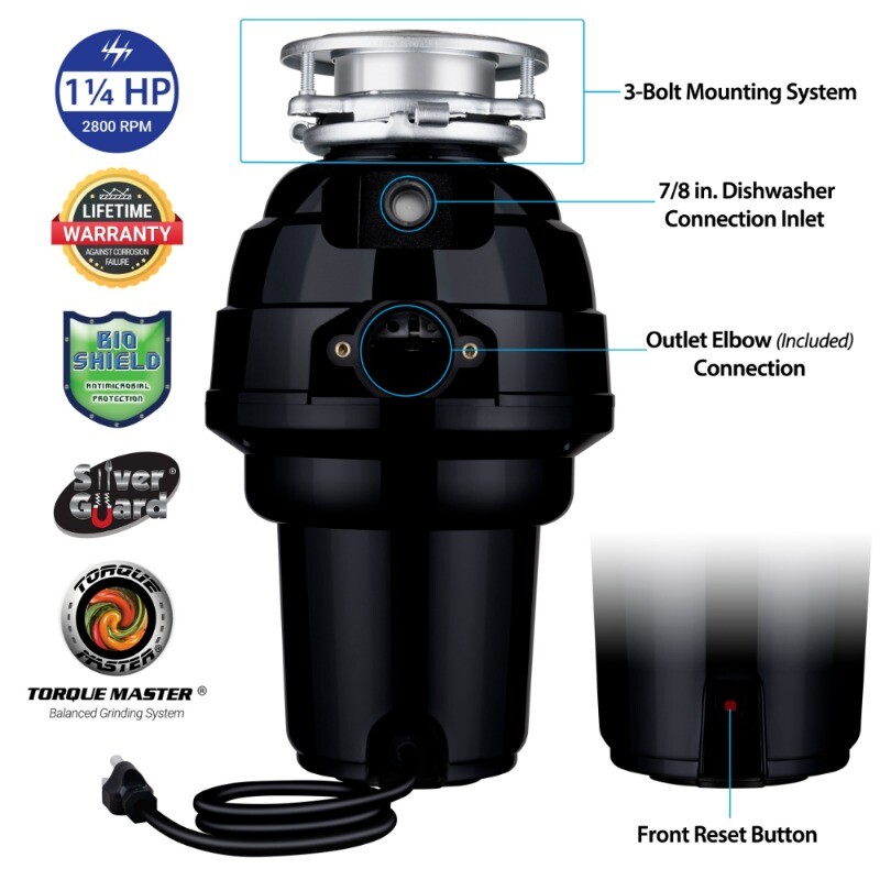 Wastemaid 1/2 HP Economy / 3/4 HP Deluxe Garbage Disposal 10-US-WM,USA Fast