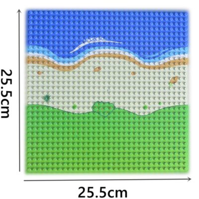 Classic Base Plates Dots Street Road Straight Curved Baseplates Building Block