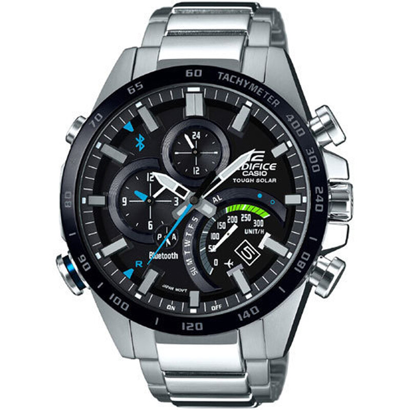 Pre-owned Casio Edifice Eqb-501xdb-1ajf Bluetooth Mobile Link Solar Chronograph Men Watch
