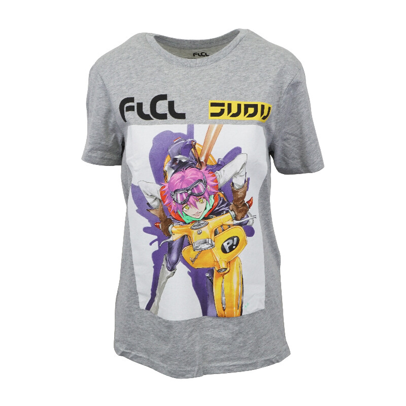 

FLCL ЖЕНСКАЯ СЕРАЯ ФУТБОЛКА С ГРАФИКОМ, Gray
