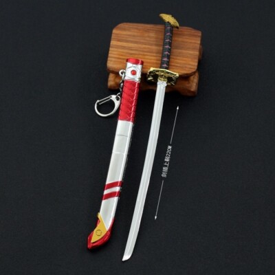 Arabian Sultan Sword Letter Opener Mini Keychain Katana Miniatures Model 1:6