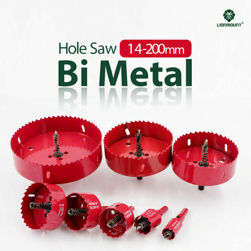 Bi Metal Hole Saw Drill Bit Set Wood Plastic Metal Cutter Ki