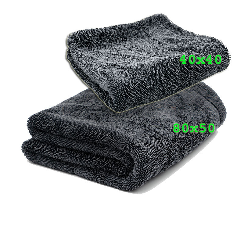 Liquid Elements 2x BLACK HOLE Trockentuch * je 1x XL 80x50cm + 40x40 - 1300GSM